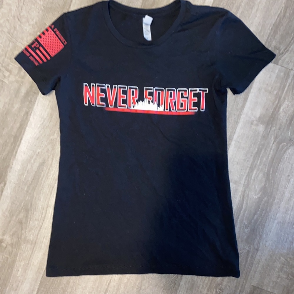 Never forget 9/11 fitted tee